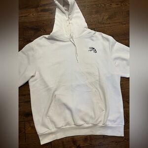 H&M White Pullover Hoodie